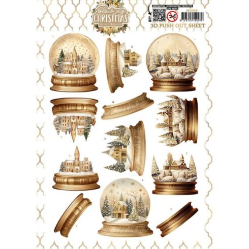 Berrie’s Beauties 3D-arkki – Glowing Christmas Snow Globe