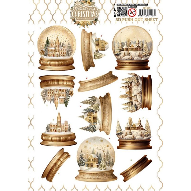 Berrie’s Beauties 3D-arkki – Glowing Christmas Snow Globe