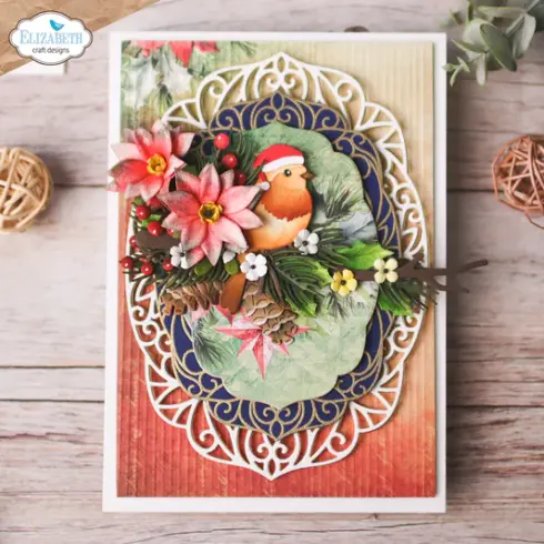 Elizabeth Craft Designs stanssi – FESTIVE ROBIN 2