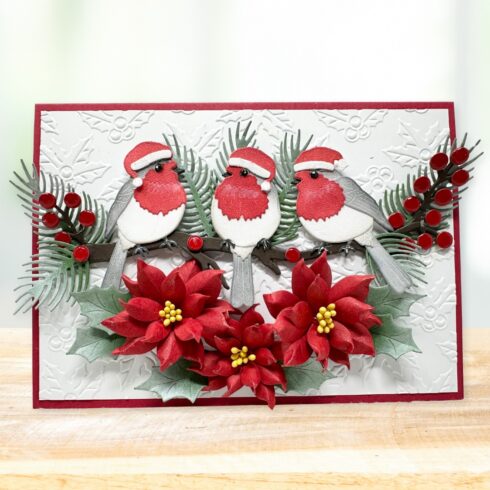 Elizabeth Craft Designs stanssi – FESTIVE ROBIN 3