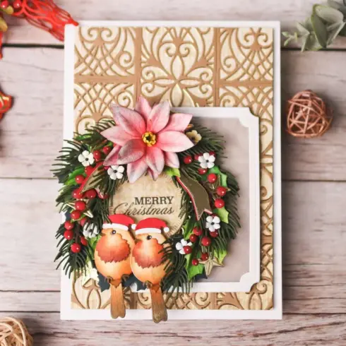 Elizabeth Craft Designs stanssi – FESTIVE ROBIN1