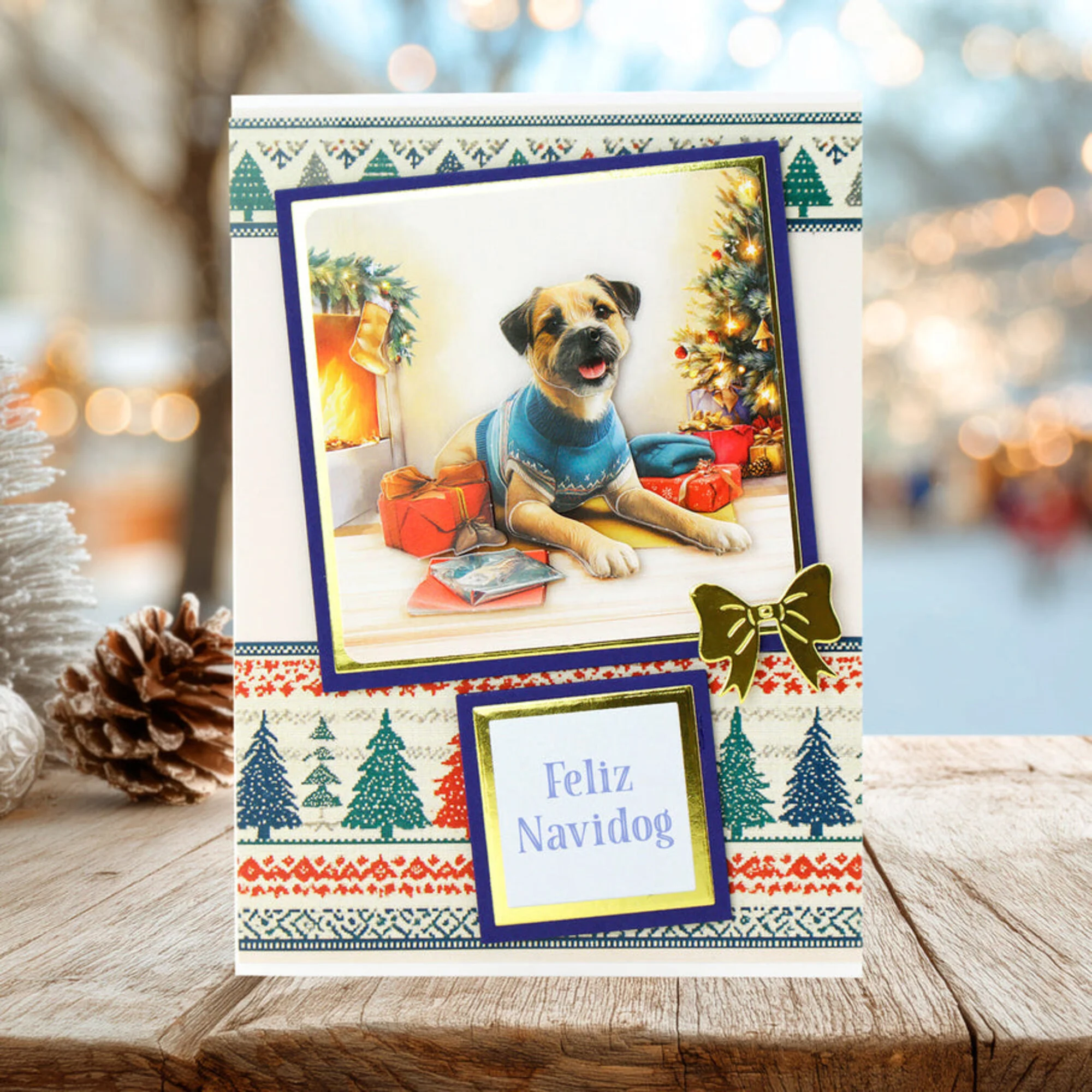 Katy Sue Designs – Santa Paws 3D-arkit ja korttikuvat (24+24kpl) A4 - Image 6