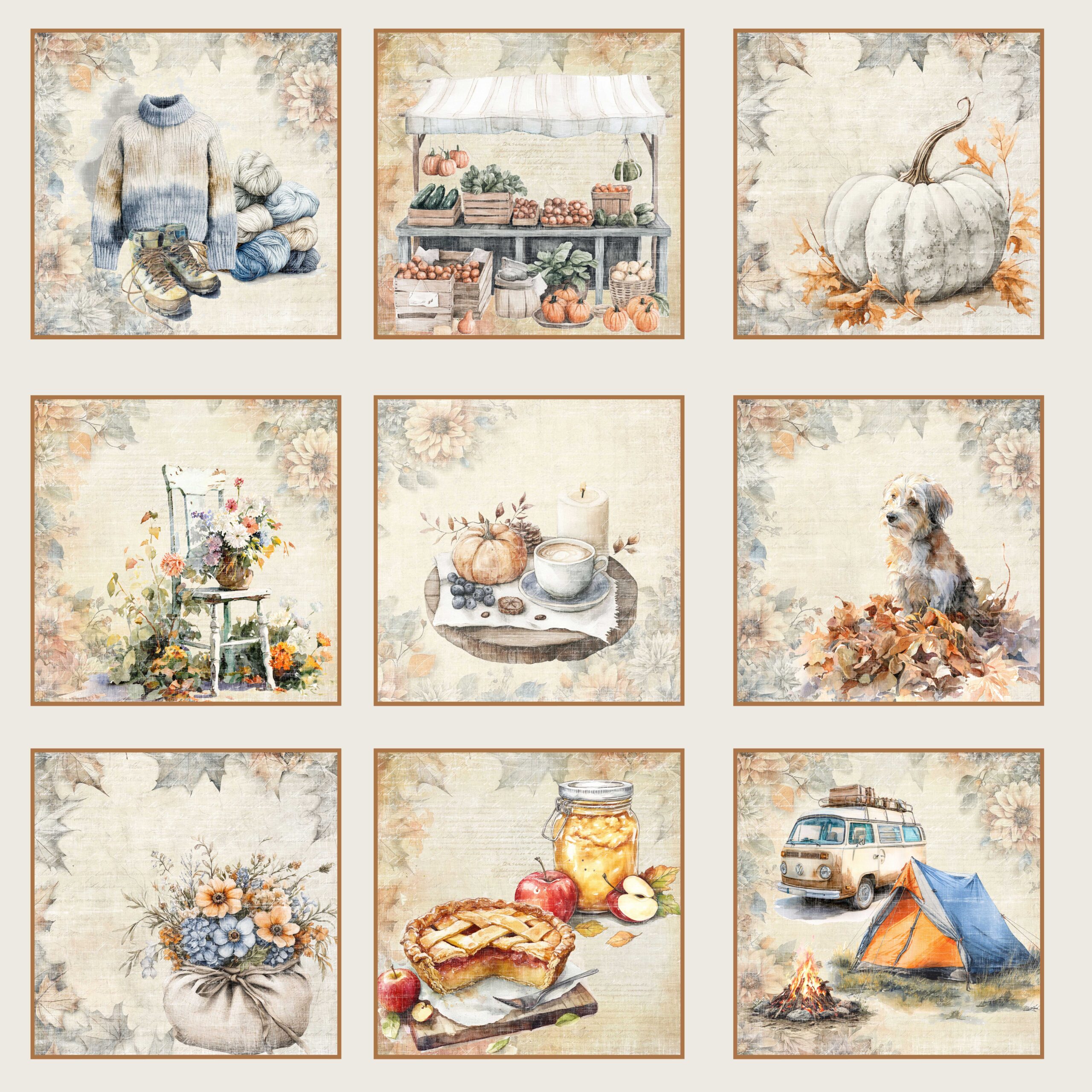 Reprint – Cozy Season paperilajitelma 15 x 15 cm - Bild 10