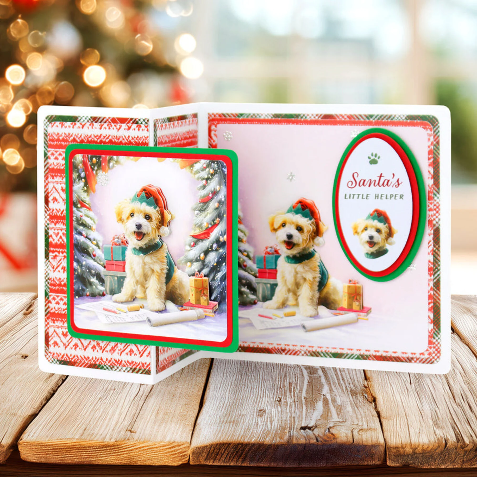 Katy Sue Designs – Santa Paws 3D-arkit ja korttikuvat (24+24kpl) A4 - Image 4