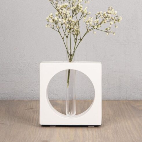 Silicone Casting Mould Square with Circle Vase Test tube – Maljakko muotti ja koeputki 4
