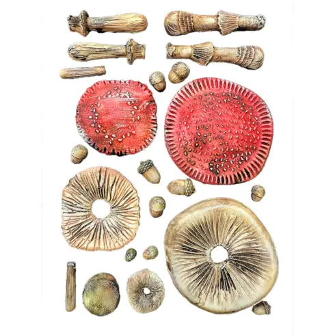 Stamperia – Whispering Woods Mushrooms 3D Silicon Mould muotti A5