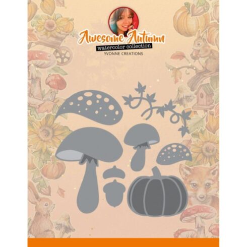 Yvonne Creations stanssi – AUTUMN MUSHROOMS