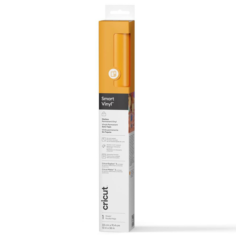 Cricut Smart Vinyl Permanent 13" 0,9 m keltainen vinyyli