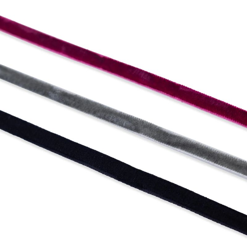 Crafter’s Companion – Thorn & Bloom Velvet Ribbon samettinauhat 1m (6mm) (3 kpl) - Image 3