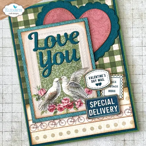 Elizabeth Craft Designs Clear Stamps Postcard Parts leimasinsetti1