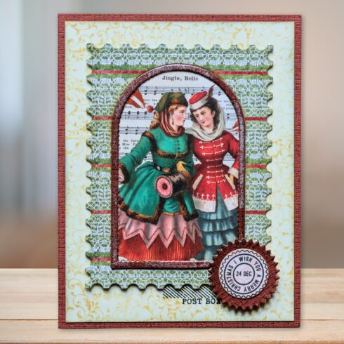 Elizabeth Craft Designs Clear Stamps Postcard Parts leimasinsetti3