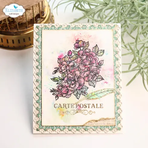Elizabeth Craft Designs Clear Stamps Postcard Parts leimasinsetti7