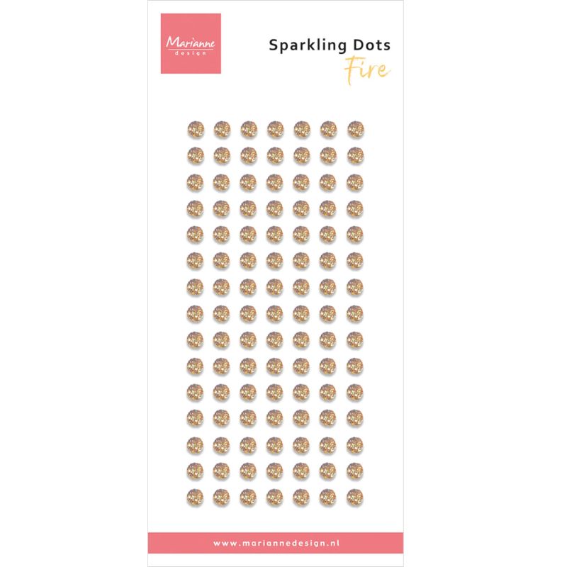 Marianne Design – Sparkling Dots Fire kimalle 3D-tarra - Bild 2