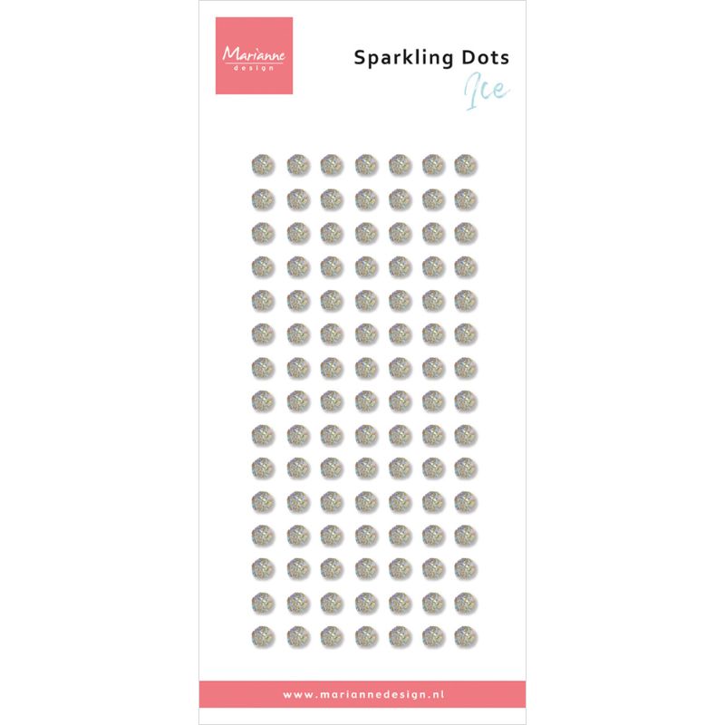 Marianne Design – Sparkling Dots Ice kimalle 3D-tarra - Image 2