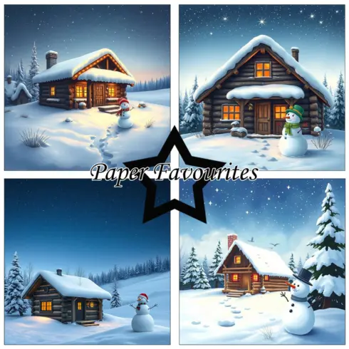 Paper Favourites Cozy Winter paperilajitelma 15 x 15 cm