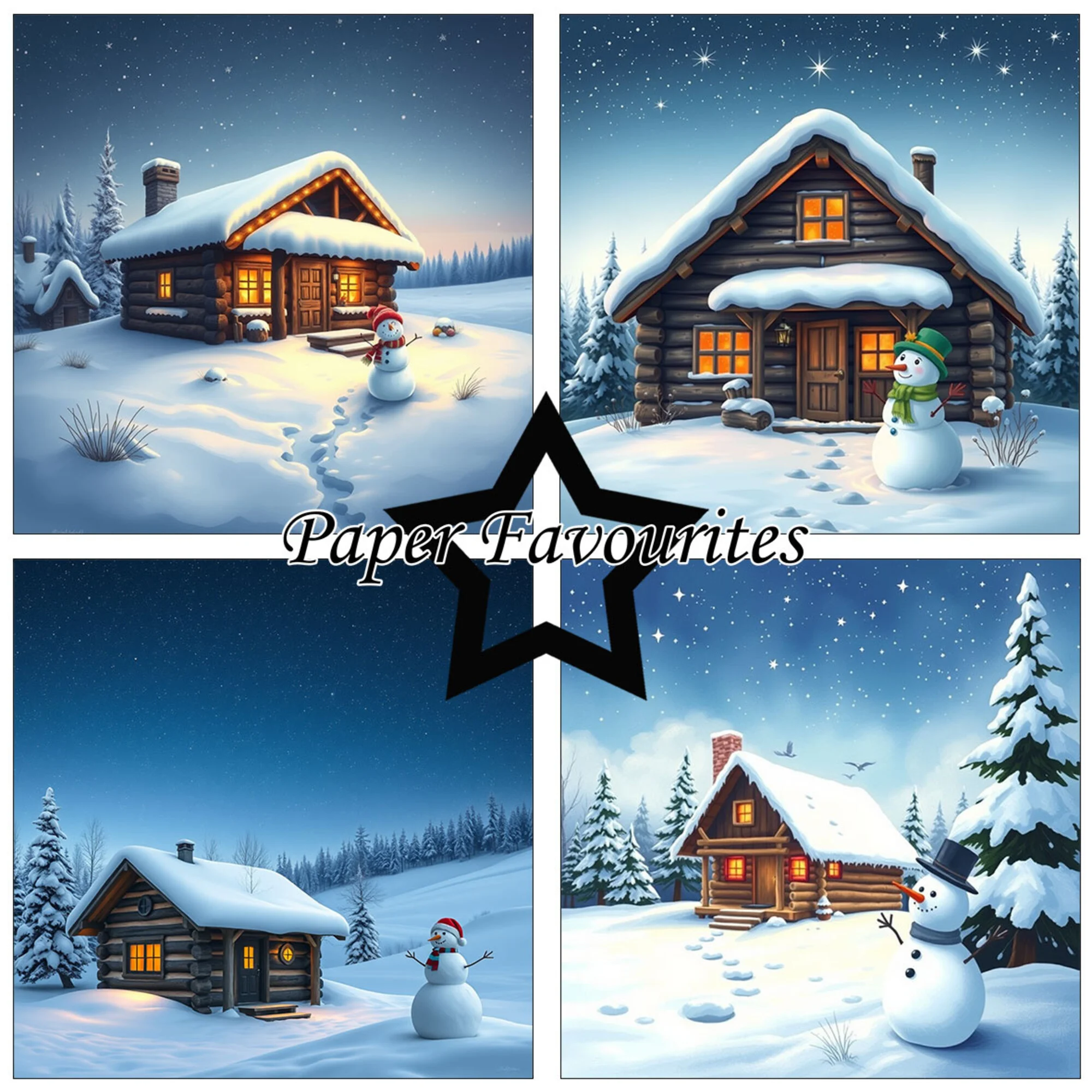 Paper Favourites – Cozy Winter paperilajitelma 15 x 15 cm - Image 3