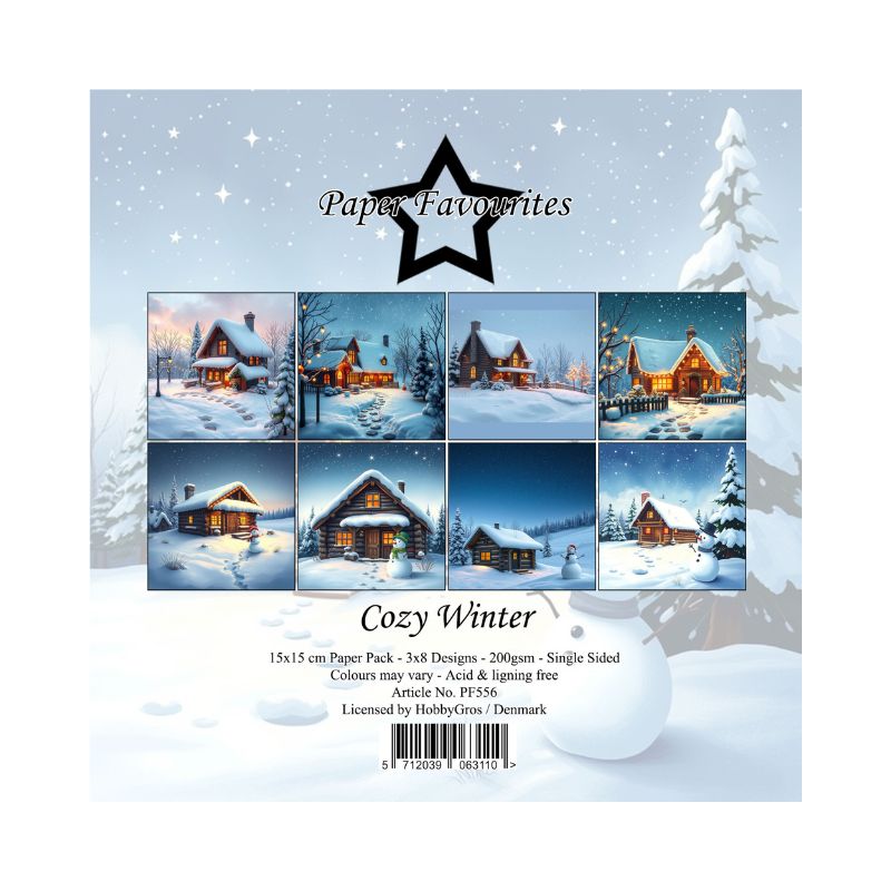 Paper Favourites – Cozy Winter paperilajitelma 15 x 15 cm
