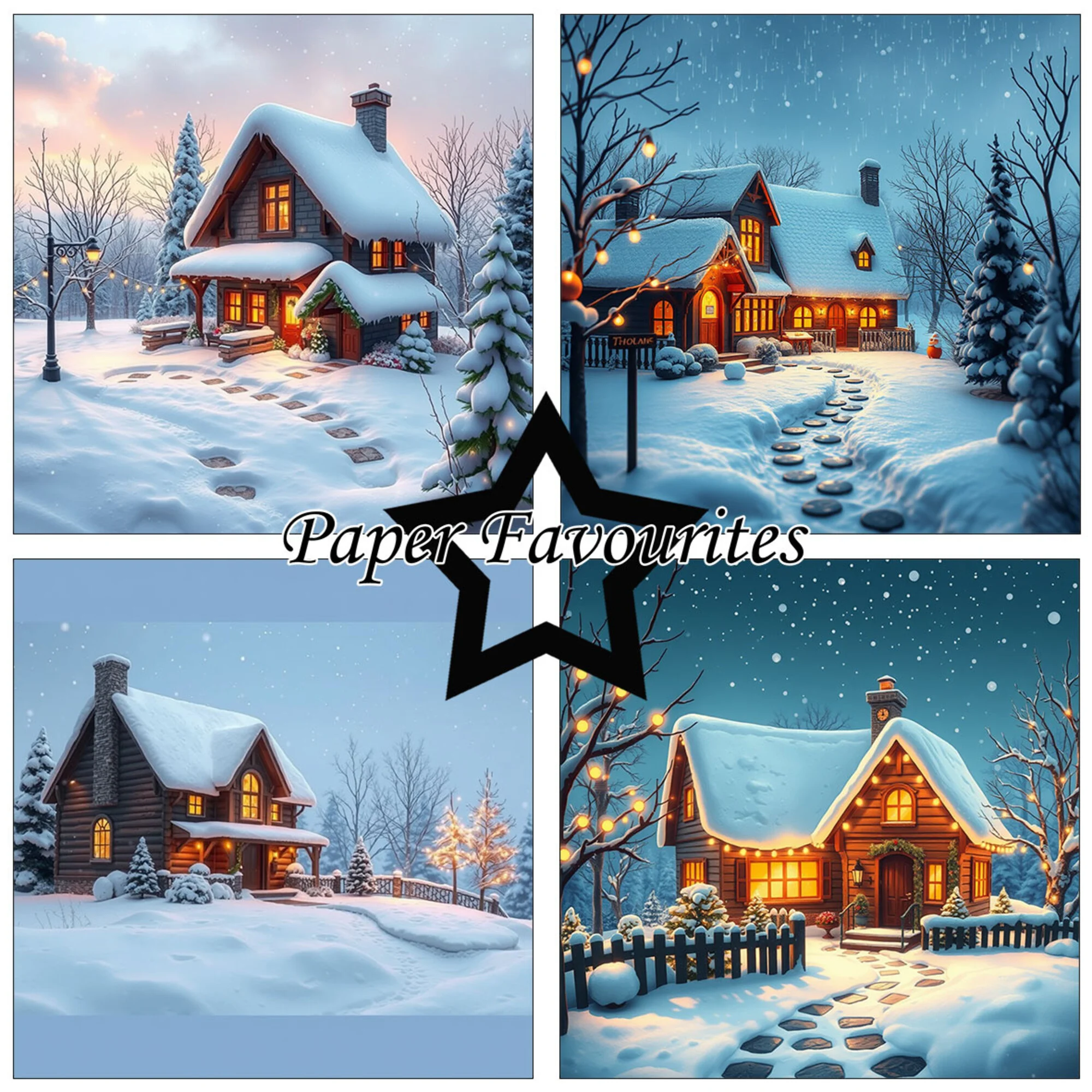 Paper Favourites – Cozy Winter paperilajitelma 15 x 15 cm - Image 2