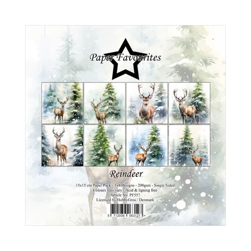 Paper Favourites – Reindeer paperilajitelma 15 x 15 cm