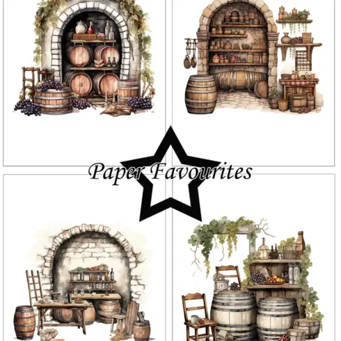 Paper Favourites – Wine Cellar paperilajitelma A6