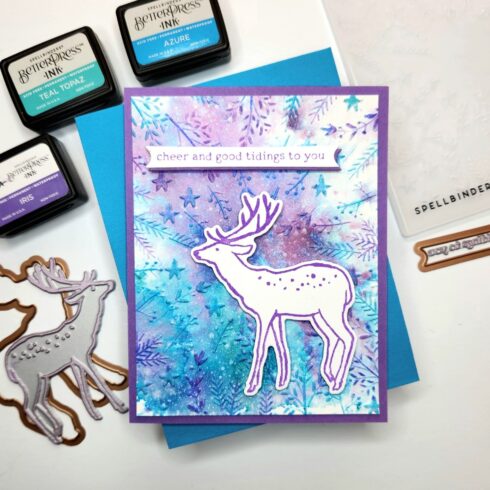 Spellbinders 3D kohokuviointikansio – STARS AND FRONDS FRAME 1