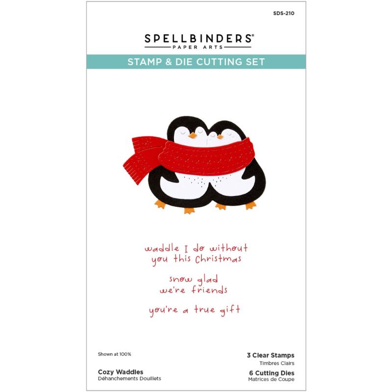 Spellbinders Stamp & Die stanssi ja leimasin – COZY WADDLES
