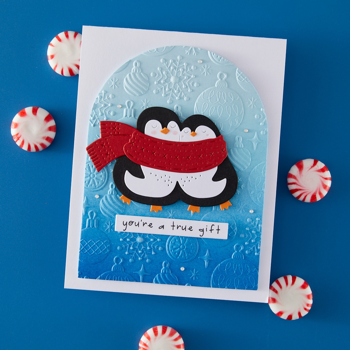 Spellbinders Stamp & Die stanssi ja leimasin – COZY WADDLES - Image 2
