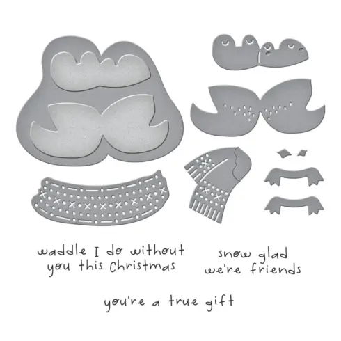 Spellbinders Stamp Die stanssi ja leimasin – COZY WADDLES6