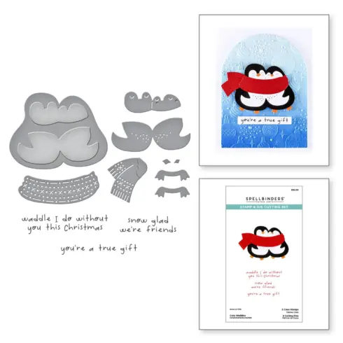 Spellbinders Stamp Die stanssi ja leimasin – COZY WADDLES7