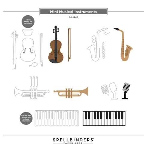 Spellbinders stanssi – MINI MUSICAL INSTRUMENTS7