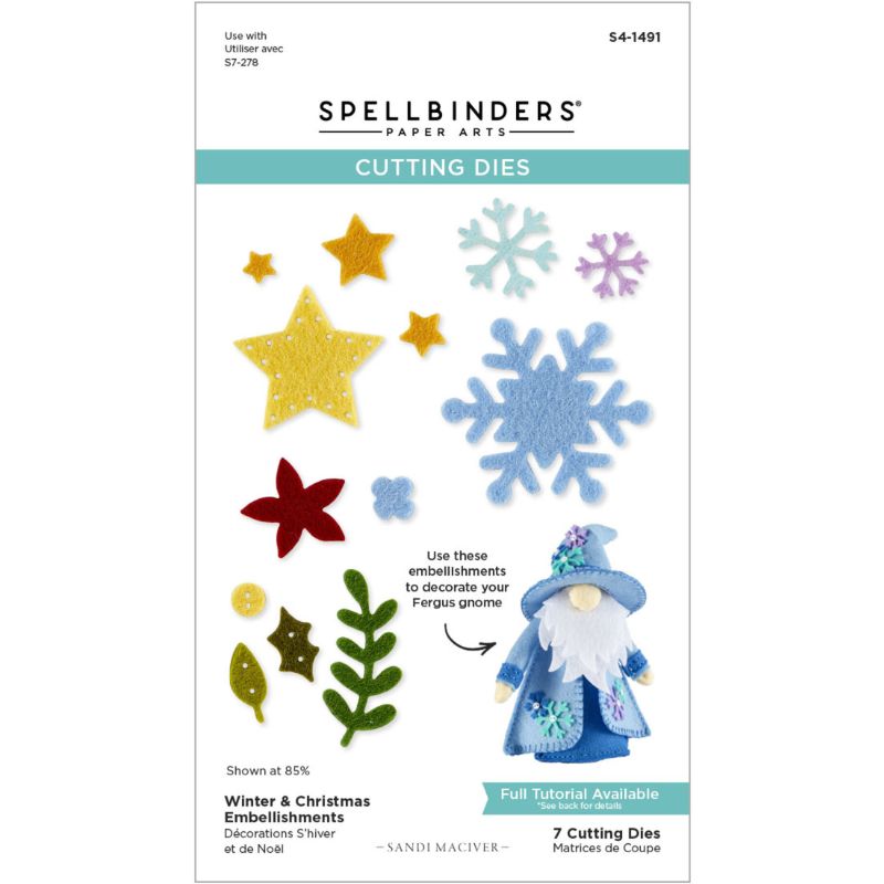 Spellbinders stanssi – WINTER & CHRISTMAS EMBELLISHMENTS