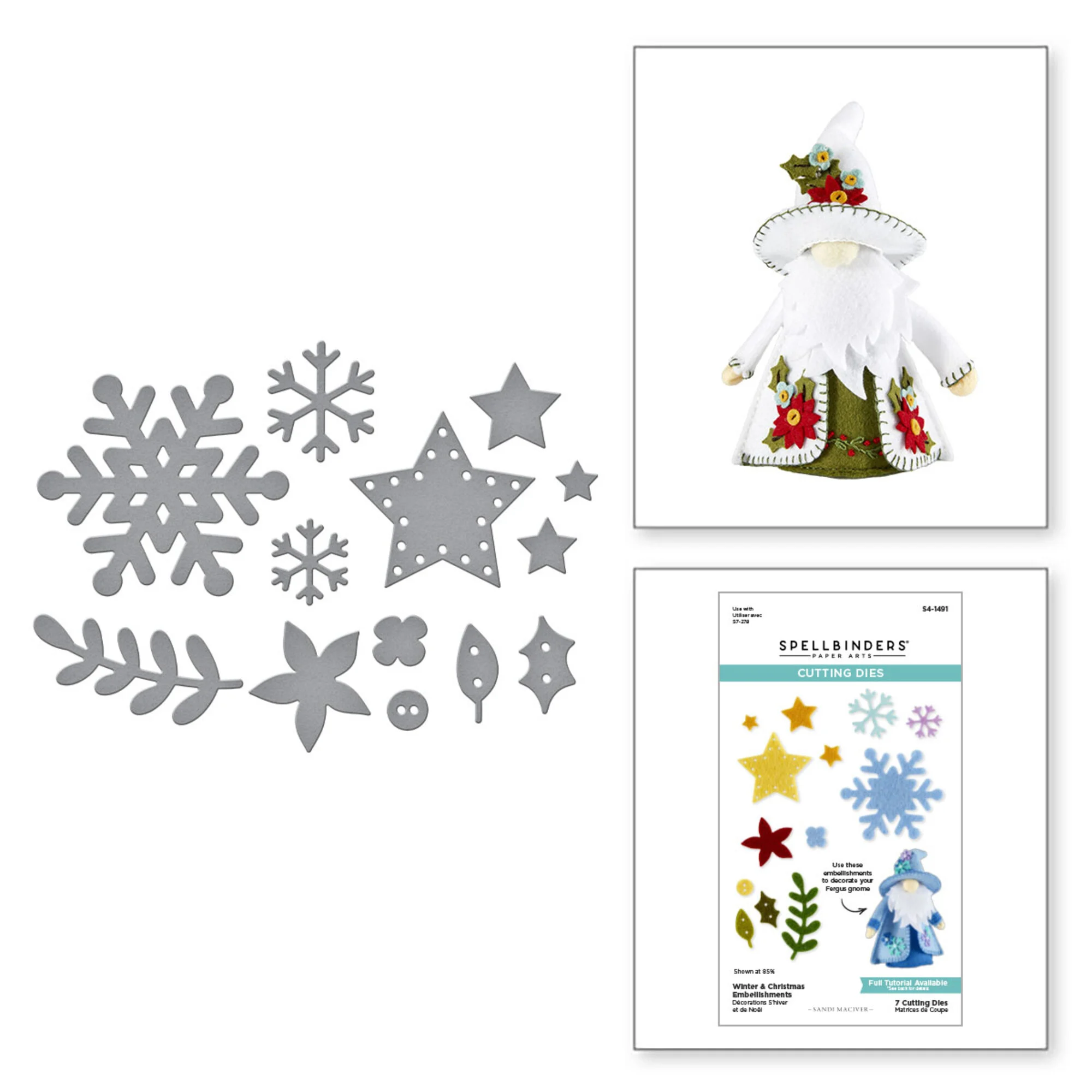 Spellbinders stanssi – WINTER & CHRISTMAS EMBELLISHMENTS - Image 4