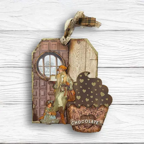 Stamperia Coffee and Chocolate Junk Journal Stickers Backgrounds Cut Outs1