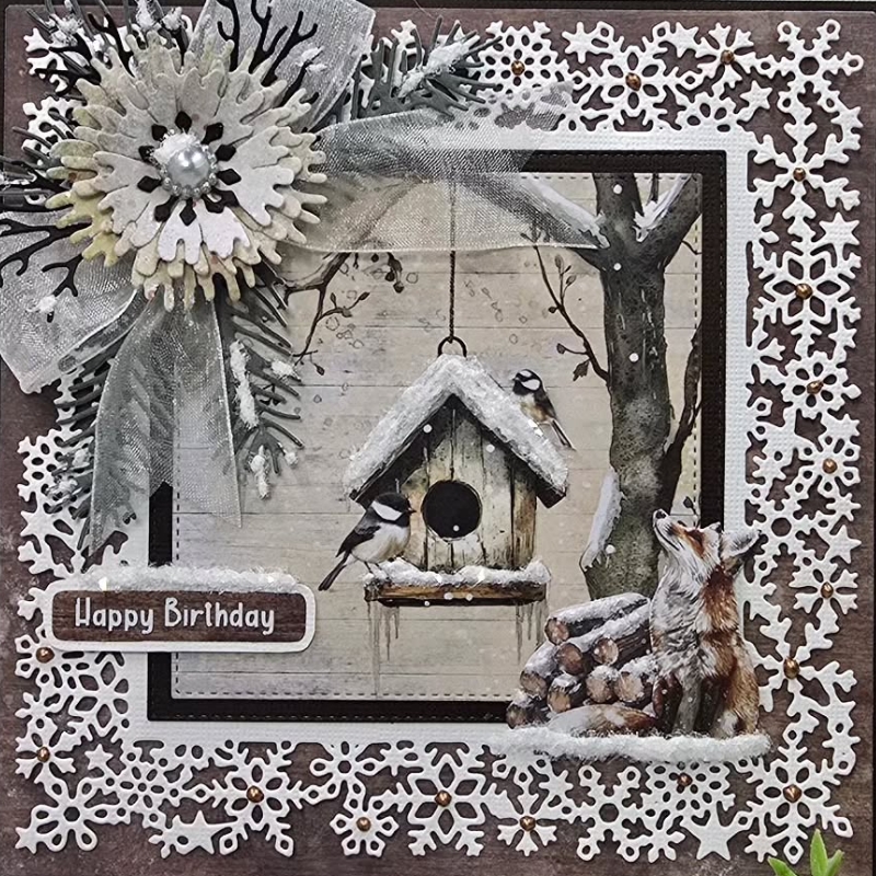 Studio Light Christmas Blush stanssi – SNOWY FRAME - Bild 5