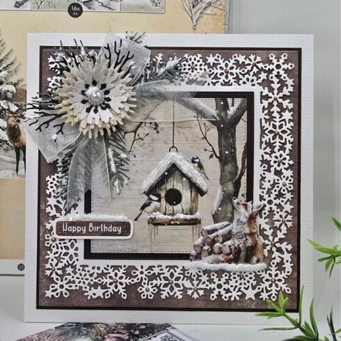 Studio Light Christmas Blush stanssi SNOWY FRAME