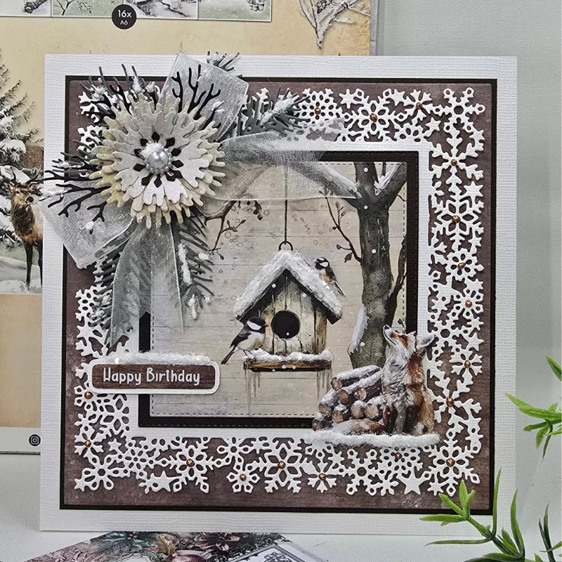 Studio Light Christmas Blush stanssi – SNOWY FRAME - Bild 3