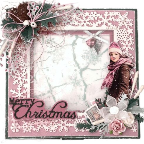 Studio Light kalvo – Printed Acetate Sheets Christmas Blush Vintage 6kpl 2