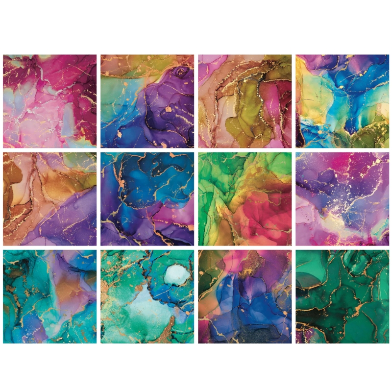 Crafter's Companion Foiled Paper – Amethyst paperilehtiö (kultafoilaus) 30 x 30 cm - Image 2