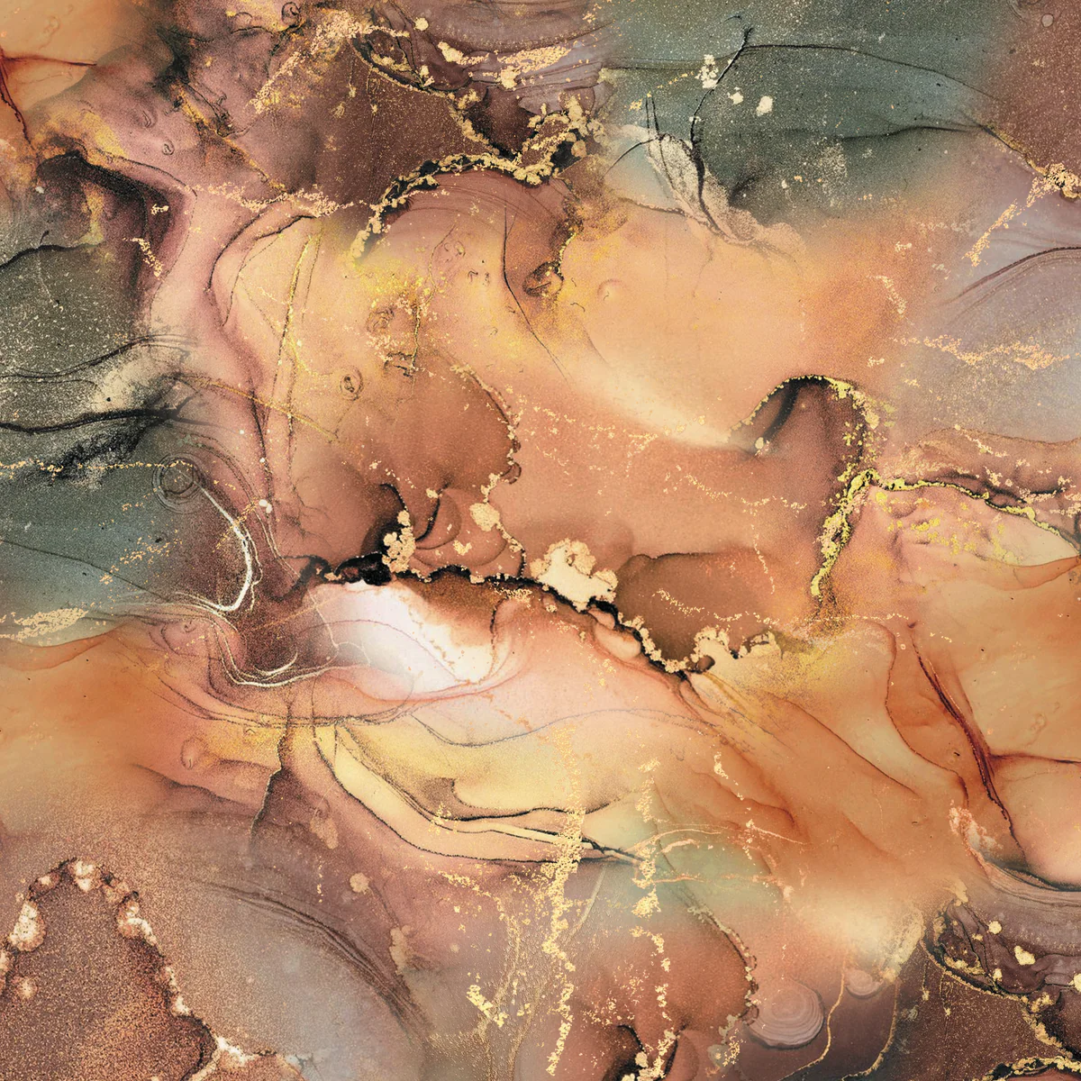 Crafter's Companion Foiled Paper – Imperial Topaz paperilehtiö (kultafoilaus) 30 x 30 cm - Image 3