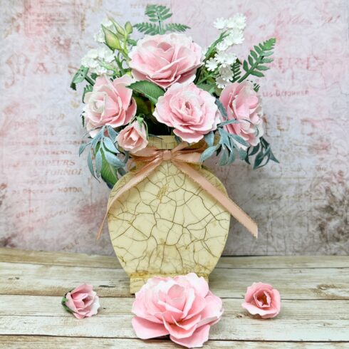 Elizabeth Craft Designs stanssi DELICATE FANCY VASE8
