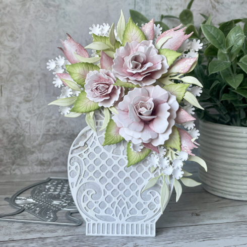Elizabeth Craft Designs stanssi DELICATE FANCY VASE9