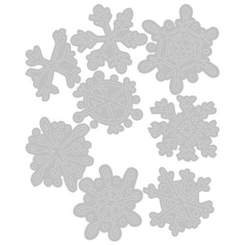 Sizzix Tim Holtz Thinlits stanssi SCRIBBLY SNOWFLAKE