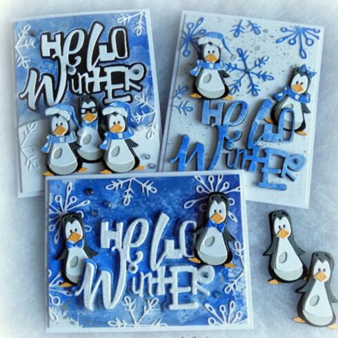 Sizzix Tim Holtz Thinlits stanssi SCRIBBLY SNOWFLAKES 3