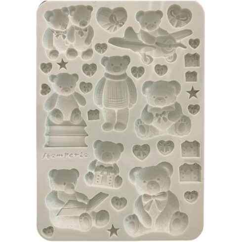 Stamperia – The Owl’s House Teddy Bears Silicon Mould muotti A5