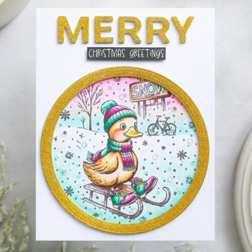 Studio Light Coloring Clear Stamp Duck leimasin