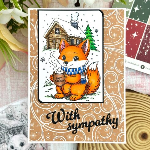 Studio Light Coloring Clear Stamp Hot Cocoa leimasin 1