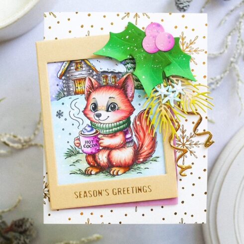 Studio Light Coloring Clear Stamp Hot Cocoa leimasin 3