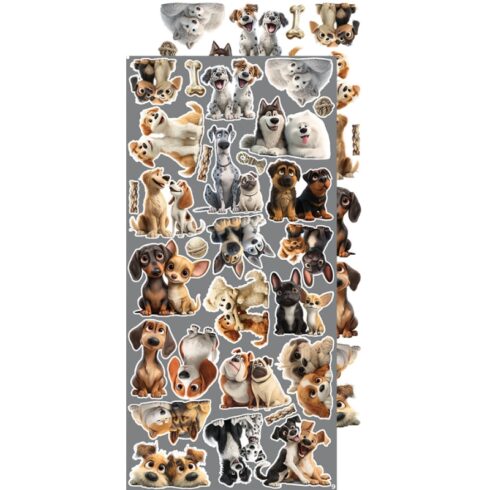 Craft OClock Creative Extras Set Dogs leikekuvat 15 x 30 cm 1