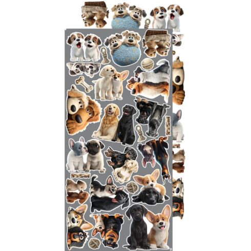 Craft OClock Creative Extras Set Dogs leikekuvat 15 x 30 cm 2