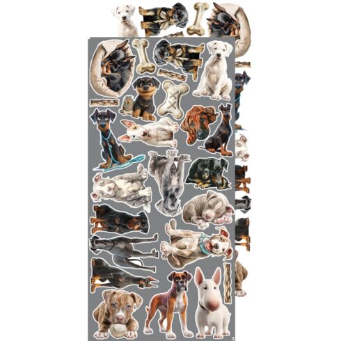 Craft OClock Creative Extras Set Dogs leikekuvat 15 x 30 cm 7
